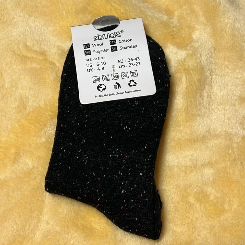 New 3 pack Crew Animal Wool Winter Socks Cats size 6-10